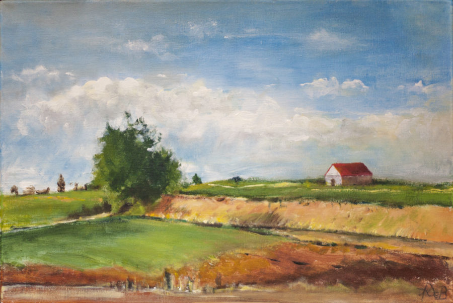 Pejzaż - obraz akryl