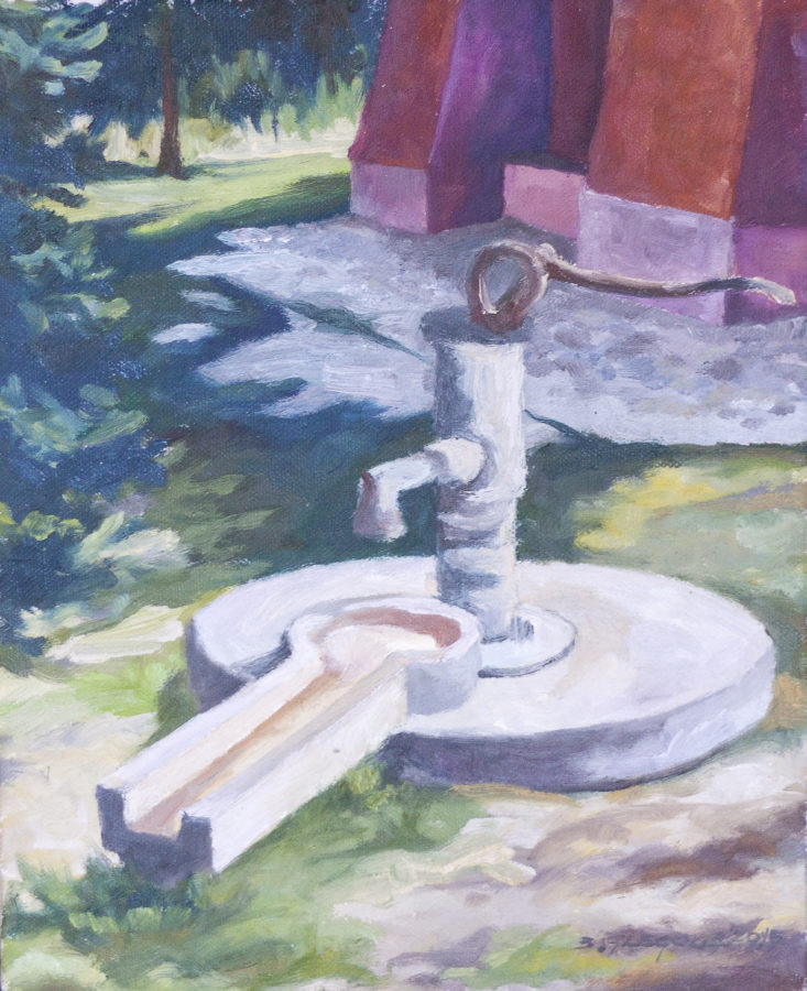 Studnia - obraz olejny