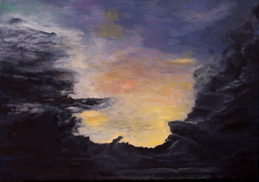 Chmury - obraz olejny