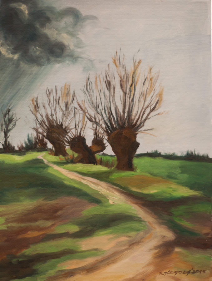 Wierzby - obraz olejny