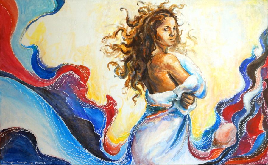 Gorgona Meduza - obraz, akryl