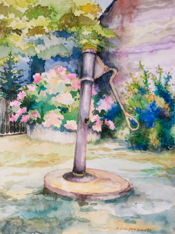 Barbara Glegoła - Źródło-VI-29-akwarela, 21x30, 2017